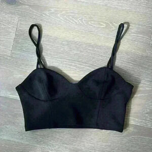 Zara Black Crop Top